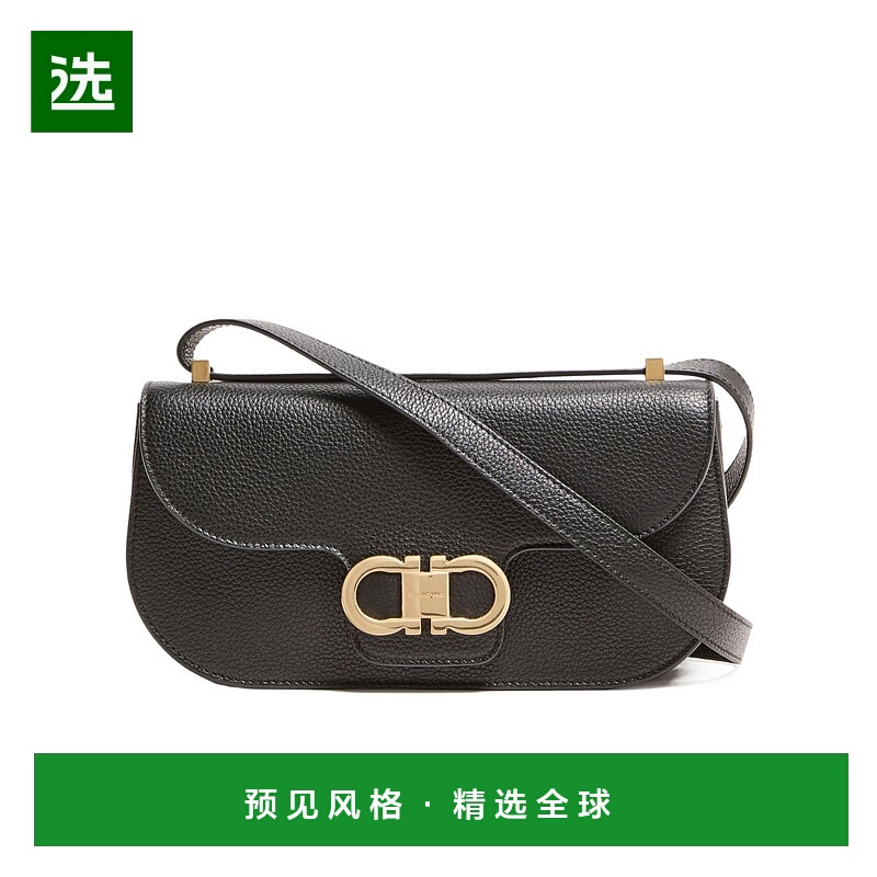 香港直邮Salvatore Ferragamo East-West Gancini 双斜挎包 FERM5