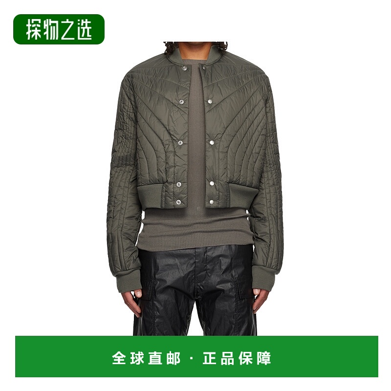 香港直邮Rick Owens Concordians 绗缝飞行员羽绒服 RU02E1727NPT