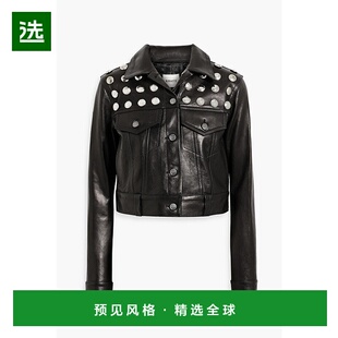 铆钉皮革夹克 香港直邮KHAITE 短款 Rizzo 6092729BLACK 女士
