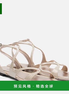 1h可退 香港直邮Jimmy Choo 周仰杰 女士 Ayla 皮质凉鞋单鞋