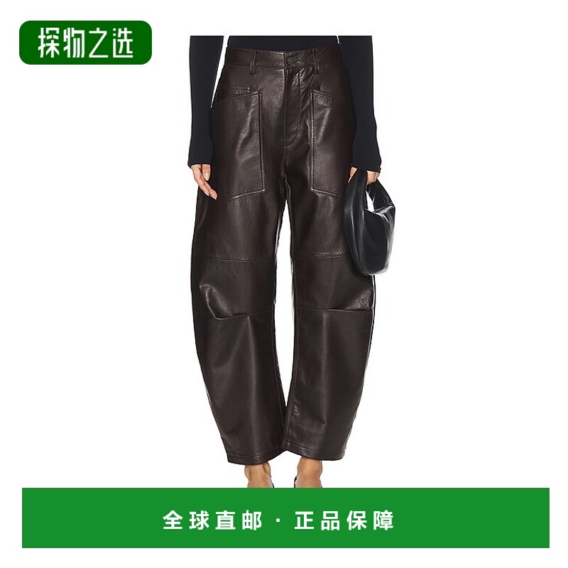 香港直邮NILI LOTAN 女士 Shon 皮革裤子 12826L174