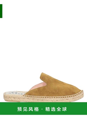 1h可退 香港直邮manebi 女士 帆布面凉鞋 green绿色 舒适时尚