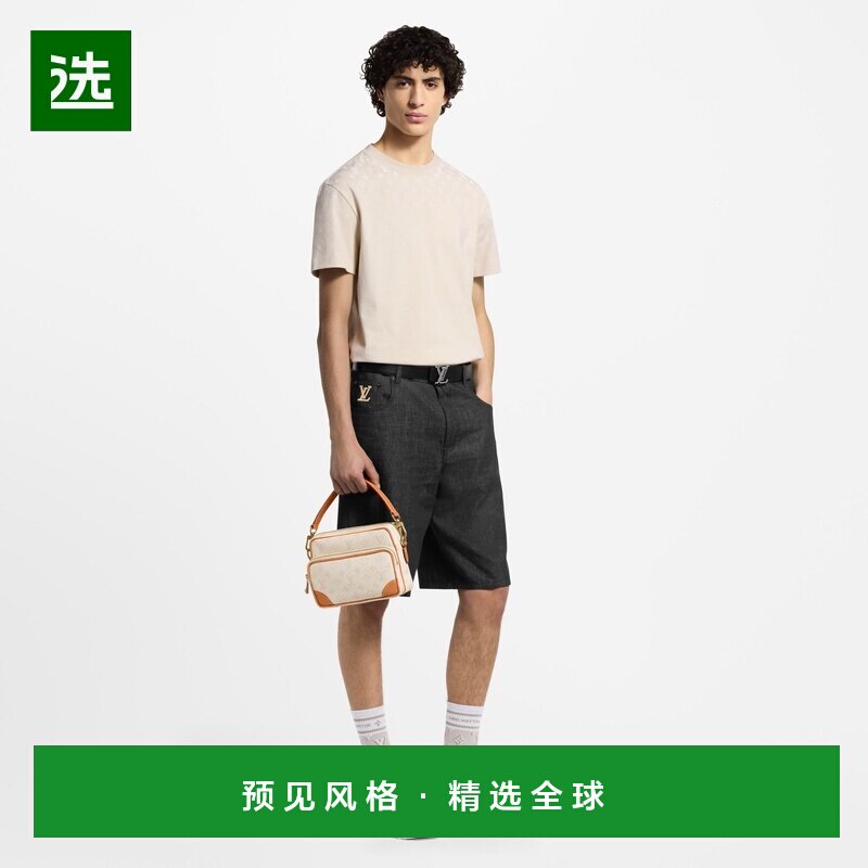 1h可退 欧洲直邮LV路易威登 Run Away系列男士米色小牛皮老花图案