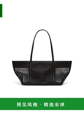 1h可退 香港直邮ST.AGNI 女士 Bateau 穿孔长款手提包 black黑色