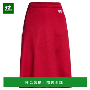 1h可退 香港直邮Wales Bonner 女士 中长半身裙 red红色 舒适时尚
