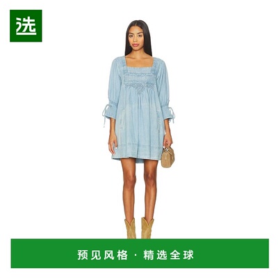 1h可退 香港直邮Free People 自由人 女士 Sonora 牛仔迷你连衣裙
