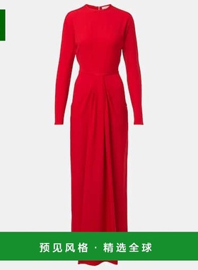 1h可退 香港直邮The Row 女士 Anselm 垂褶针织长款连衣裙长裙