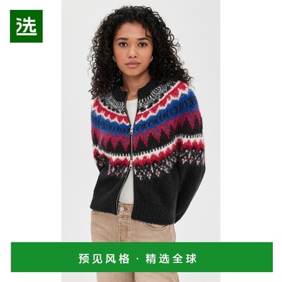 1h可退 香港直邮Closed 女士 短款拉链针织开衫  舒适时尚