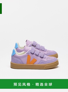 欧洲直邮VEJA V-90The Campamento联名儿童兰花紫/橙色V标识