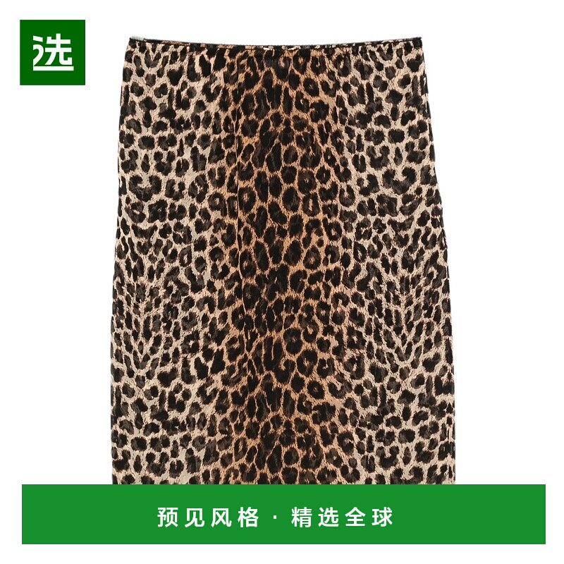 香港直邮Saint Laurent 豹纹半身裙 851746Y2B11包臀裙中裙