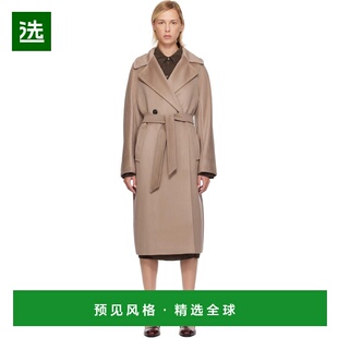 1h可退 香港直邮Weekend Max Mara 女士 灰褐色 Resina 大衣 2525