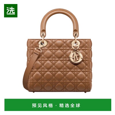 香港直邮Dior 中号Lady Dior手提包单肩包斜挎包 M0565ONGE