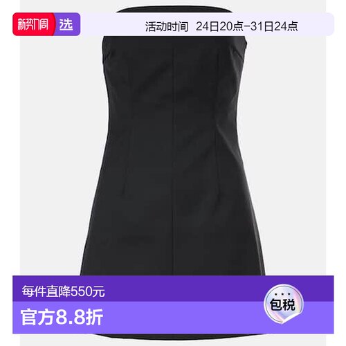 1h可退 香港直邮Entire Studios 女士 Chute 无肩带缎面迷你连衣