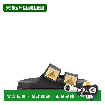 1h可退 香港直邮Valentino 华伦天奴 女士 凉鞋 black黑色 舒适时