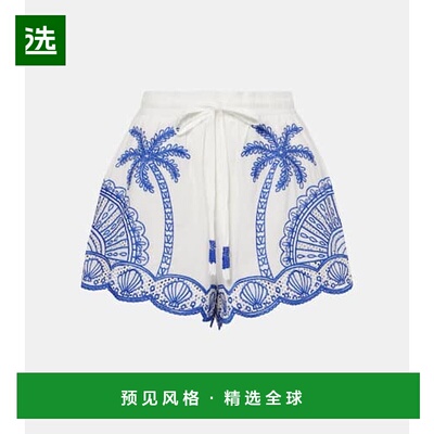 香港直邮FARM RIO 女士 Trees richelieu 棕榈树印花棉质短裤