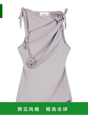 香港直邮COPERNI 女士T恤 COPT76F5021GREY AW2025 灰色 不对称背