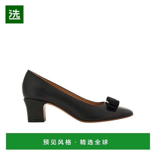 香港直邮Salvatore Ferragamo Vara 方跟高跟鞋 01L116一脚蹬
