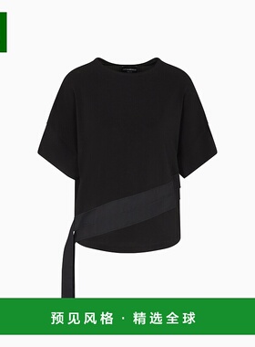 香港直邮Emporio Armani 安普里奥·阿玛尼 女士 黑色毛线衫 EW00