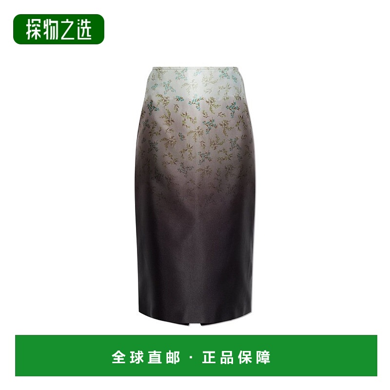 香港直邮Jil Sander 吉尔·桑达 女士 漸層印花中長裙 J03MA0269J