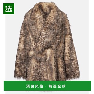 1h可退 香港直邮Entire Studios 女士 Juno 动物纹束带大衣