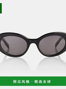 1h可退 香港直邮Celine 思琳 女士 椭圆形太阳眼镜 black黑色 舒