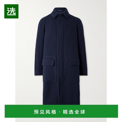 1h可退 香港直邮drakes 男士 羊毛大衣 DR2A1Q2189102 blue蓝色