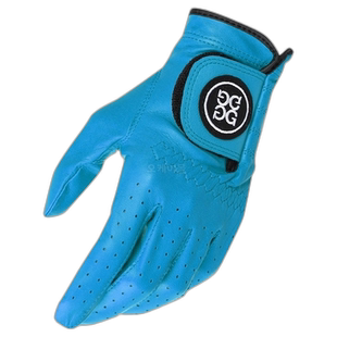 韩国直邮Gfore 耐磨手套蓝色徽标魔术贴纽扣防滑防水保护手掌透气