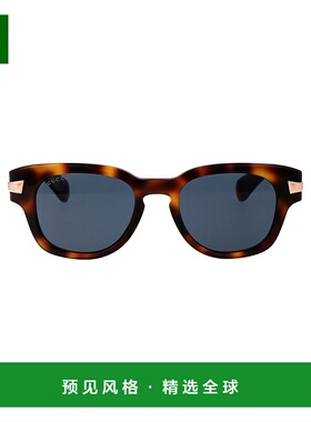 1h可退 香港直邮Gucci 古驰 男士 几何框太阳镜 GG1518S brown棕
