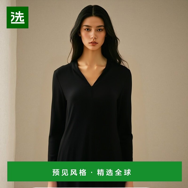 香港直邮Isabel Marant V领连衣裙 RO0070FAA1J30I长袖