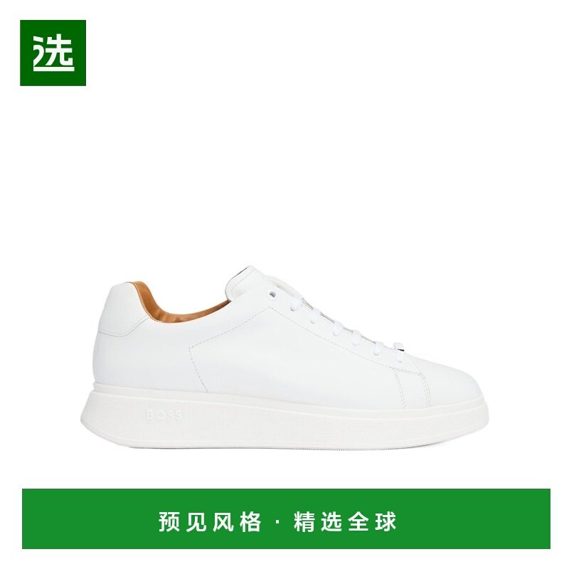 香港直邮BOSS HUGO BOSS 男士运动鞋 50497887100 AW2025 白色,流行男鞋,时尚休闲鞋,淘宝优惠券,粉丝福利购,淘宝优惠卷