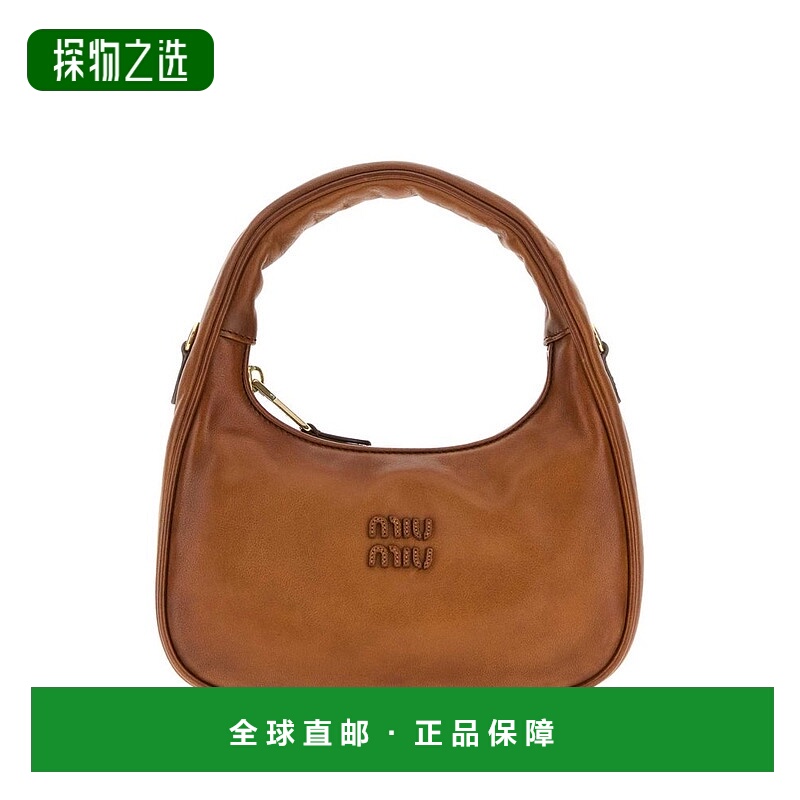 香港直邮Miu Miu 缪缪 女士 標誌細節拉鍊手提包 5BC125VOMF2IER