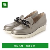 Beaufort波弗特女士礼服鞋 日本直邮 金属链条扣坡跟休闲厚底