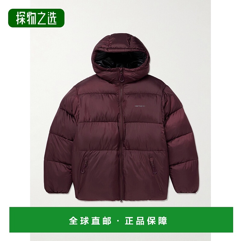 香港直邮CARHARTT WIP 男士 Toronto 徽标印花绗缝紧身夹克 I0339