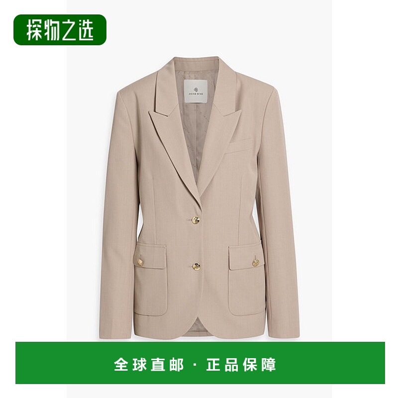 香港直邮ANINE BING 女士 Emy 羊毛西装外套 A0110302