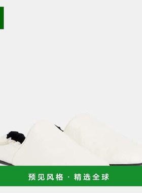 1h可退 香港直邮KHAITE 女士 Banks 皮质便鞋 white白色 舒适时尚