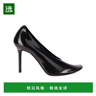 香港直邮Courreges 徽标高跟鞋 424SPP021PU0052一脚蹬