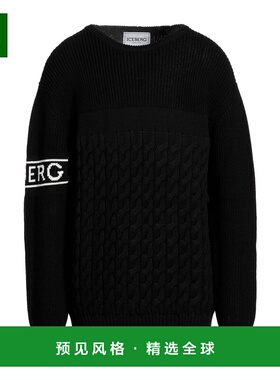 1h可退 香港直邮Iceberg 冰山 男士 毛衣 black黑色 舒适时尚