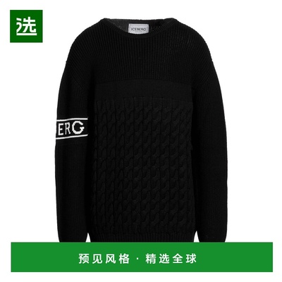 1h可退 香港直邮Iceberg 冰山 男士 毛衣 black黑色 舒适时尚