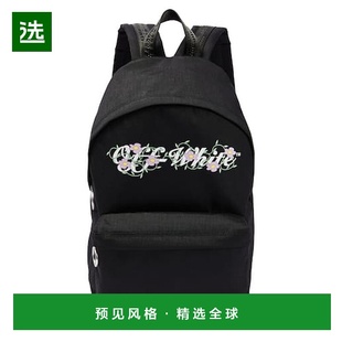 香港直邮Off 舒适时尚 white black黑色 双肩包 徽标背包 1h可退