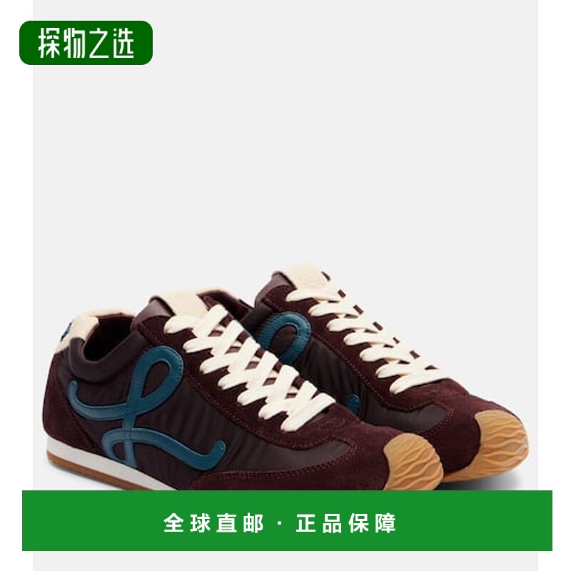 香港直邮LOEWE 罗意威 女士 Flow Runner 2.0 山羊皮边运动鞋