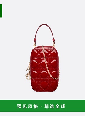 ｜Christian Dior克里斯汀·迪奥Lady Dior手提包红色耐磨斜挎包