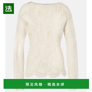 Caps 1h可退 女士 Hearst 钩花羊毛羊绒上衣 香港直邮Gabriela