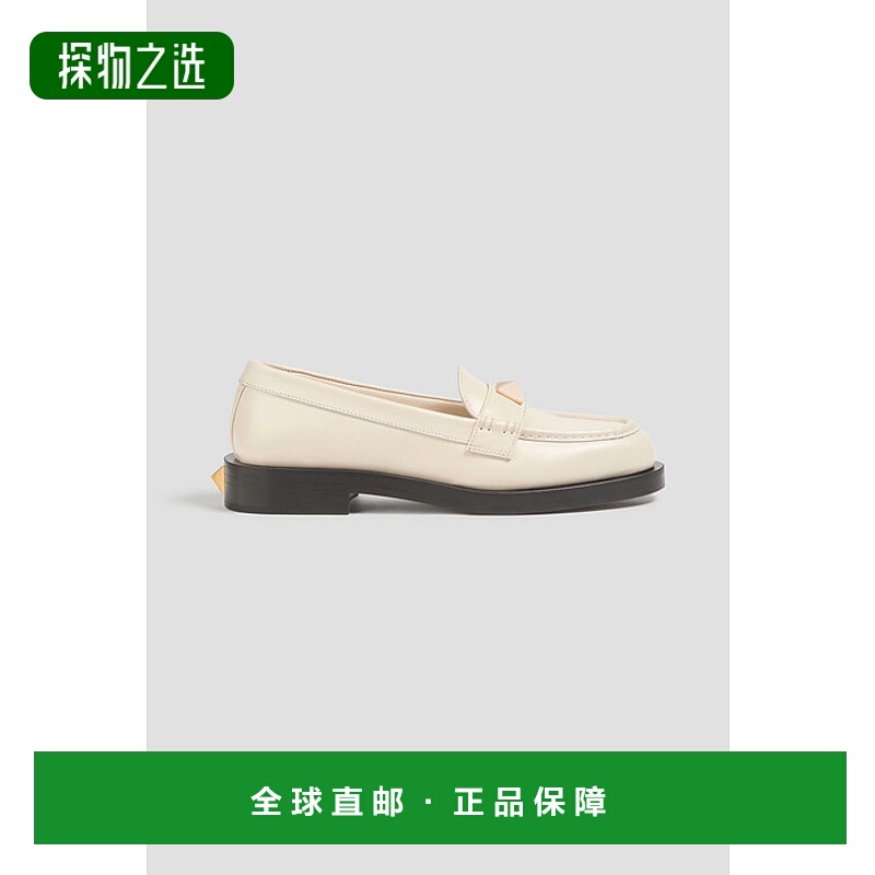 香港直邮valentino 华伦天奴 女士 One 铆钉漆皮乐福鞋 W2S0CJ0DS