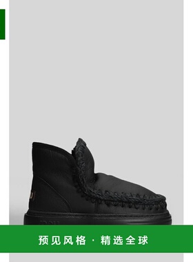 香港直邮MOU 女士雪地靴 431133FW411000B AW2025 黑色 Mou Eskim