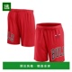 美国直邮 Fanatics 男款 1h可退 芝加哥公牛队红色罚球网眼短裤