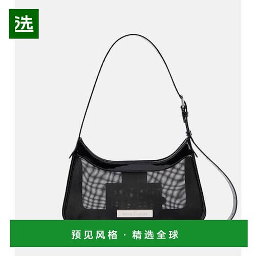 1h可退 香港直邮Acne Studios 艾克妮 女士 Platt 皮革饰边网纱肩