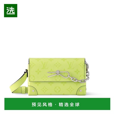 欧洲直邮LV/路易威登 Steamer Wearable男士绿色帆布/牛皮单肩包