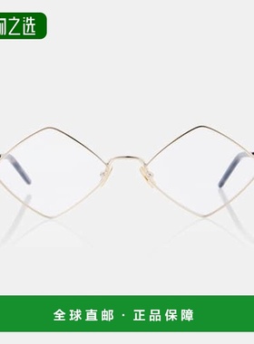 香港直邮Saint Laurent 圣罗兰 女士 Lisa 眼镜 metal金属色 舒适