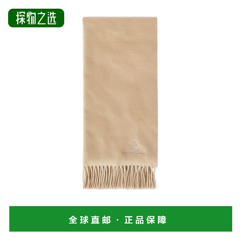 香港直邮Loro Piana logo标识围巾 FAO3766羊绒纯色流苏保暖