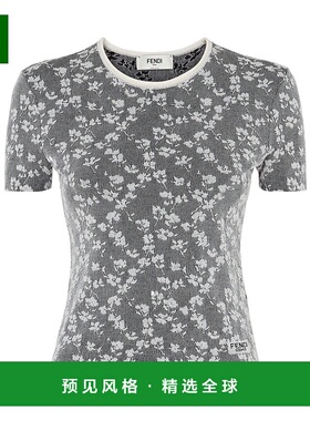 香港直邮Fendi 提花 T 恤 FZXD24ATPW针织衫